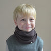 minimalisma Argir - Children's wool snood Bib / Hairband / Acc Dark Chocolate