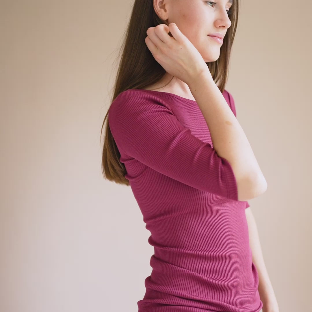 minimalisma Gym Blouse for women Pomegranate