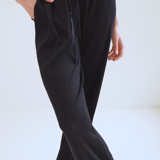 minimalisma Hairloom - silk pants for women Leggings / pants for women Black