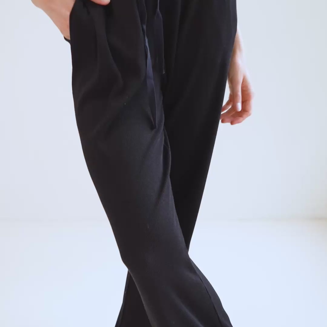 minimalisma Hairloom - silk pants for women Leggings / pants for women Black
