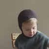 minimalisma Alephant - Children's wool balaclava Hat / Bonnet Dark Chocolate