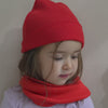 minimalisma Andersen - Children's wool beanie Hat / Bonnet Red