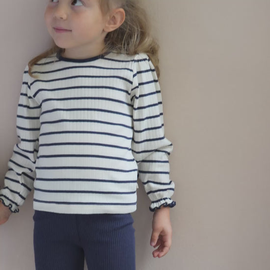 minimalisma Nally - Children's organic cotton long sleeve top Blouse for kids Sailor