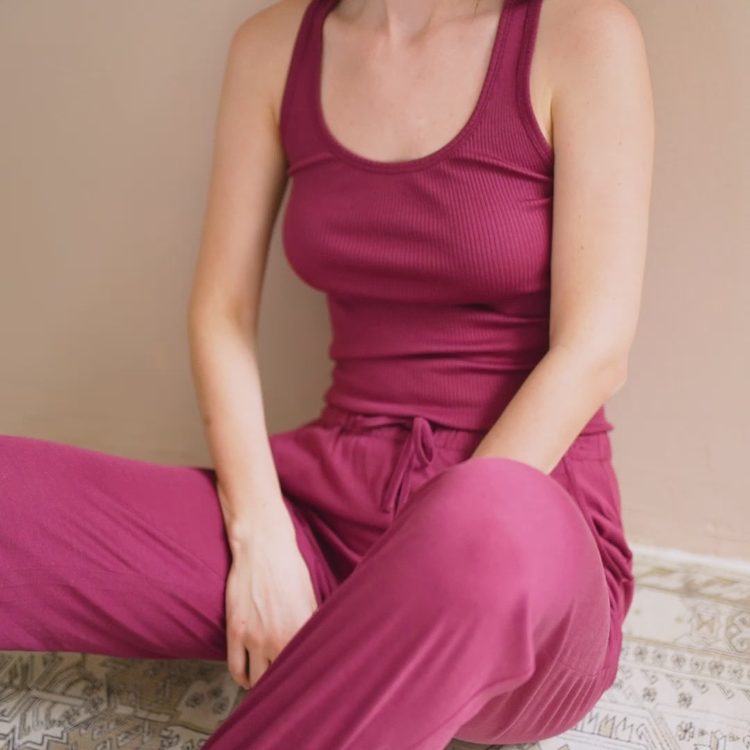 minimalisma Gudrun Blouse for women Pomegranate