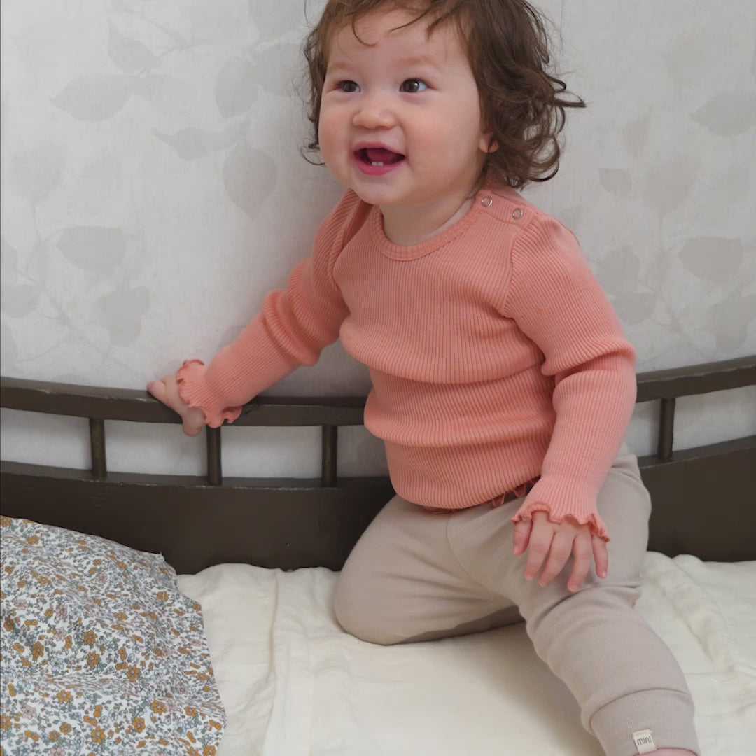 minimalisma Alpine-frill Blouse for babies Cloudberry