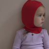 minimalisma Alephant - Children's wool balaclava Hat / Bonnet Red