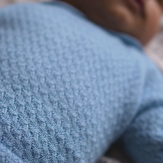 minimalisma Ovie silk-cashmere blouse for babies with peter pan collar Blouse for babies Sky