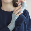 minimalisma Ivory - Women's cashmere/wool fingerless gloves Bib / Hairband / Acc Grey Melange