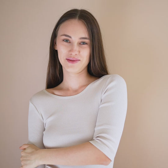 minimalisma Gym Blouse for women Ecru