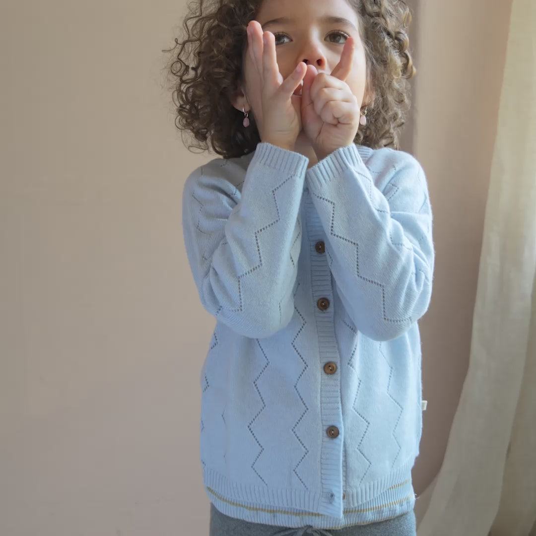 minimalisma Inkaz - Children's cashmere/wool cardigan Blouse for kids Clearwater