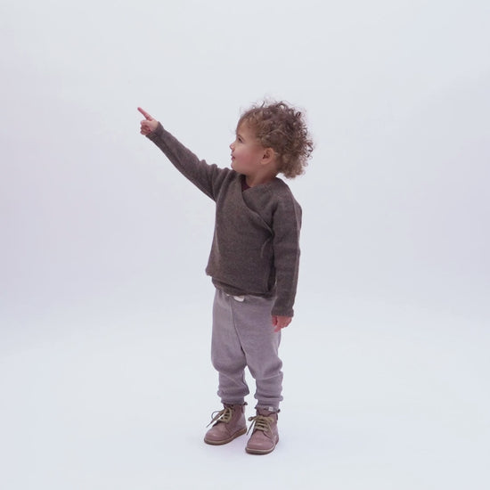 minimalisma Koala - alpaca wrap-cardigan for babies and toddlers Blouse for babies Brown Sheep