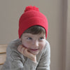 minimalisma Ipom - Children's cashmere/wool beanie Hat / Bonnet Red