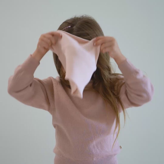 minimalisma Birk - Children's silk snood Bib / Hairband / Acc Sweet Rose