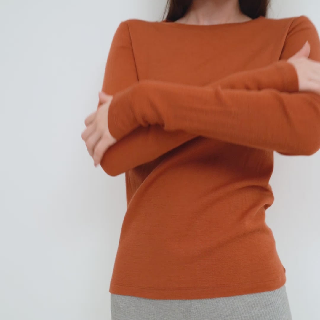 minimalisma Victory Blouse for women Rust