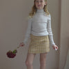 minimalisma Caia - Children's bouclé mini skirt Skirt Olive Melange