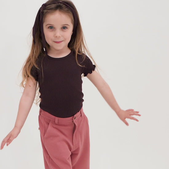 minimalisma Blomst 6-12Y Blouse for kids Cacao