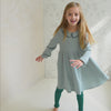 minimalisma Artistic 2-6Y Dress Arctic Mist with Midnight contrast