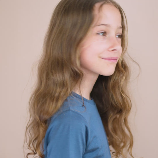 minimalisma Havanna 6-12Y Blouse for kids Fjord Blue