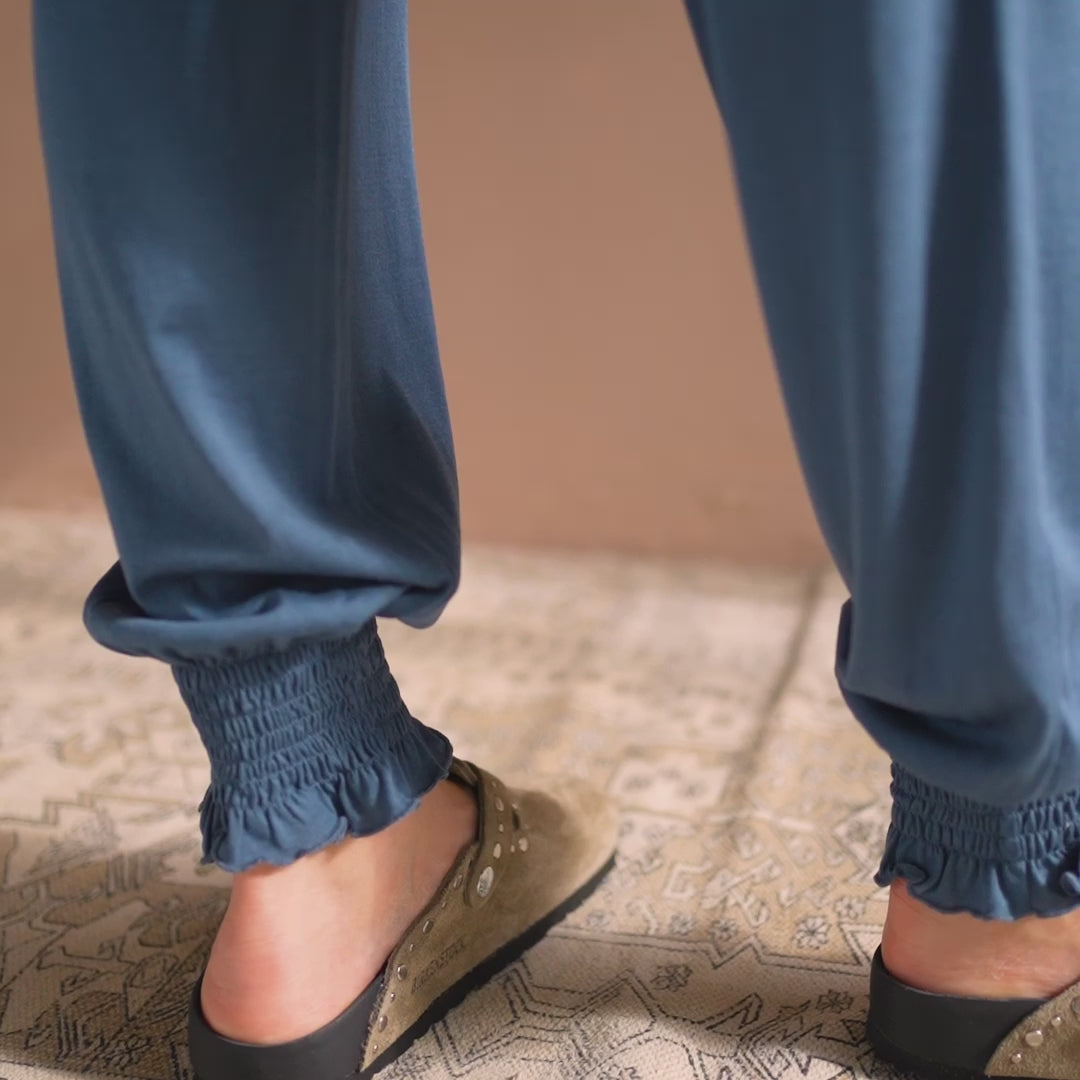 minimalisma Hortensia Leggings / pants for women Fjord Blue