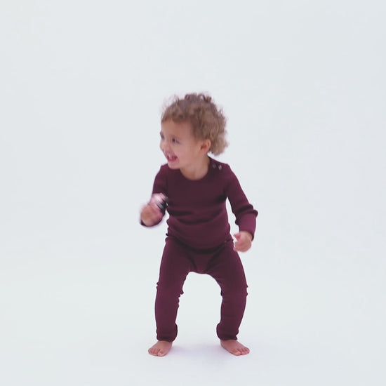 minimalisma Bieber 0-6Y Leggings / pants for babies and kids Ruby Red