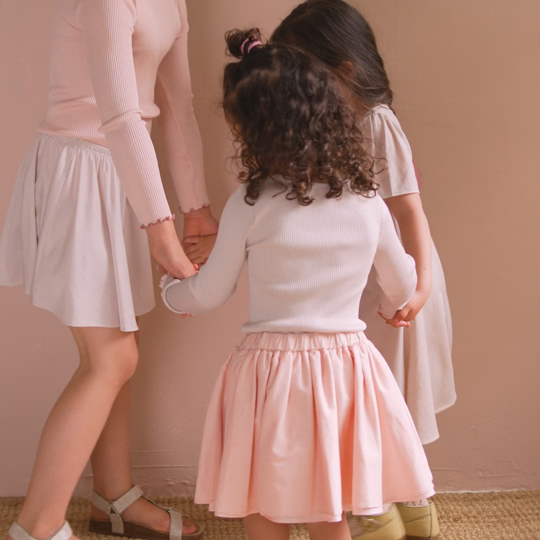 minimalisma Bergen-frill 2-6Y Blouse for kids Ecru with Sweet Rose