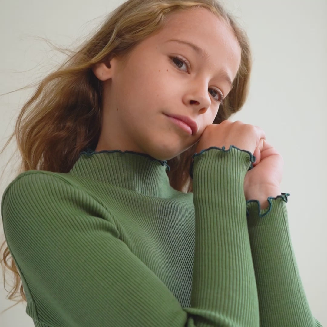 minimalisma Alfina 6-14Y Blouse for kids Greenery