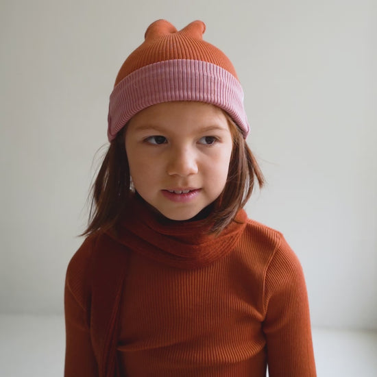 minimalisma Arvid-contrast Hat / Bonnet Rust