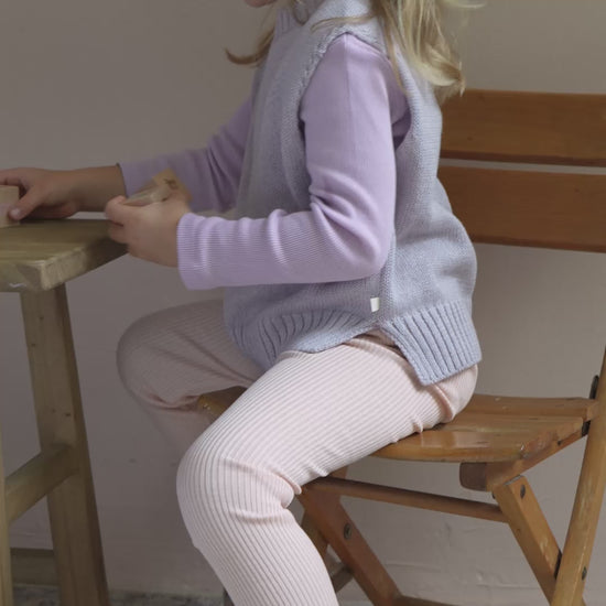 minimalisma Bieber - Children's silk leggings Leggings / pants for kids Sweet Rose