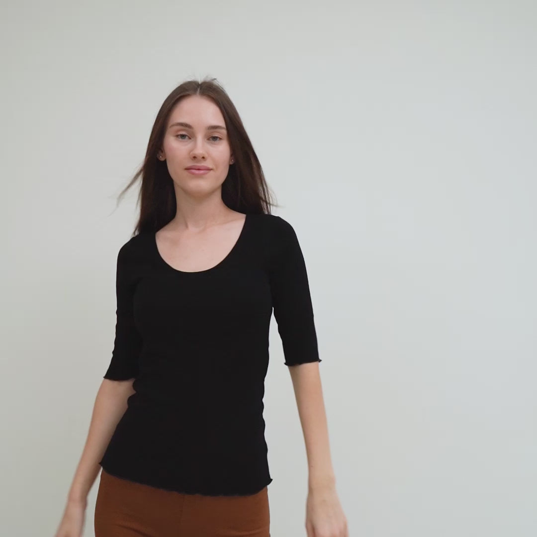 minimalisma Time Blouse for women Black
