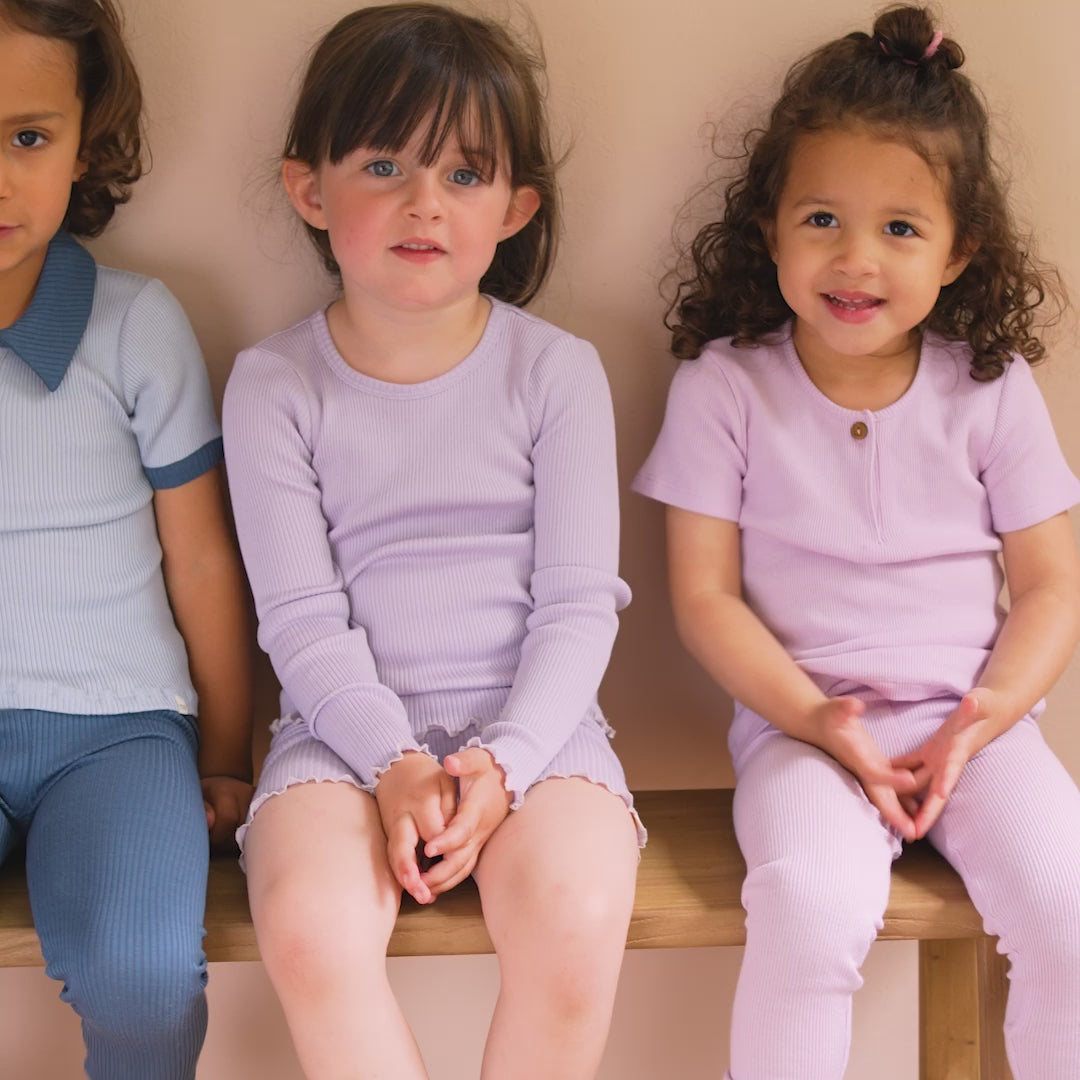 minimalisma Fleur 6-10Y Leggings / pants for kids Lilac