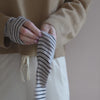 minimalisma Valin - Women's wool fingerless gloves Bib / Hairband / Acc Monostripe