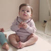 minimalisma Athena - Baby wool long sleeve collared bodysuit Body Peony