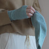 minimalisma Ivory - Women's cashmere/wool fingerless gloves Bib / Hairband / Acc Spearmint Melange