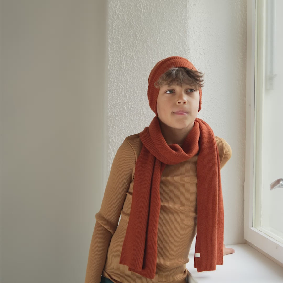 minimalisma Igloo Bib / Hairband / Acc Dark Rust