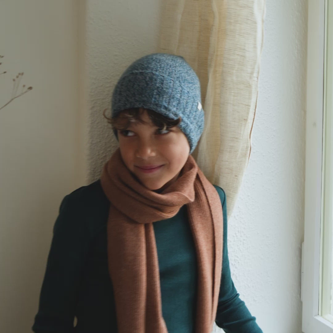 minimalisma Owle Hat / Bonnet Ocean melange