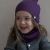 minimalisma Birk - Children's silk snood Bib / Hairband / Acc Blackberry