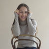 minimalisma Vakrast - Women's wool long sleeve turtleneck Blouse for women Hemp