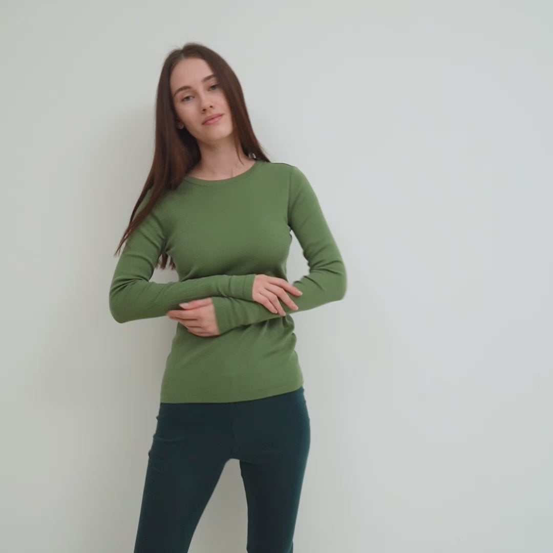 minimalisma Victory Blouse for women Greenery