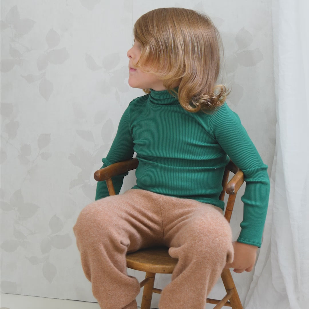 minimalisma Bui 2-6Y Turtleneck Emerald