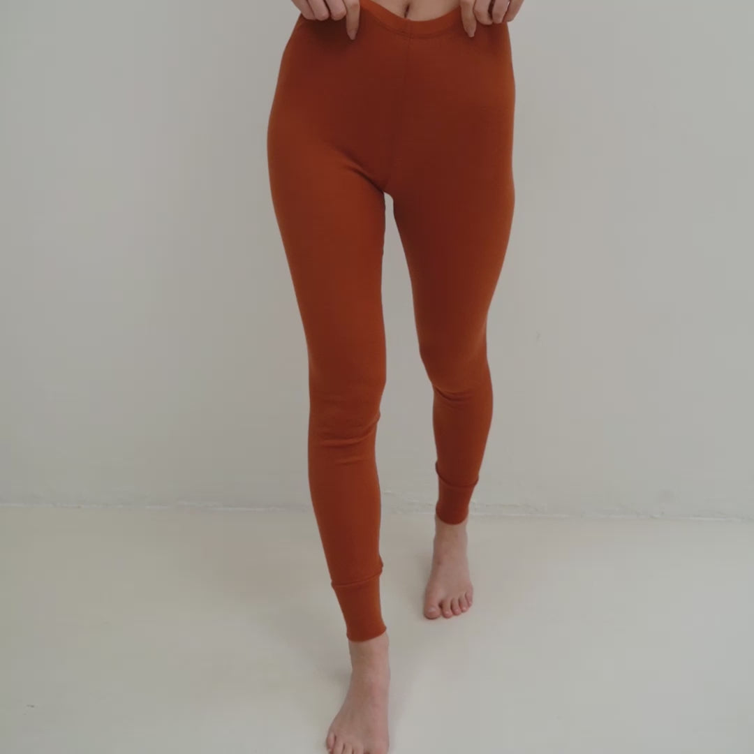 minimalisma Vivid Leggings / pants for women Rust