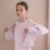 minimalisma Kind filament silk-cashmere flower-patterned cardigan for kids Blouse for kids Peony