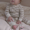 minimalisma Noori - Baby organic cotton pyjamas Jumpsuit Cherry Lark Stripes