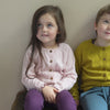 minimalisma Inkaz - Children's cashmere/wool cardigan Blouse for kids Sweet Rose