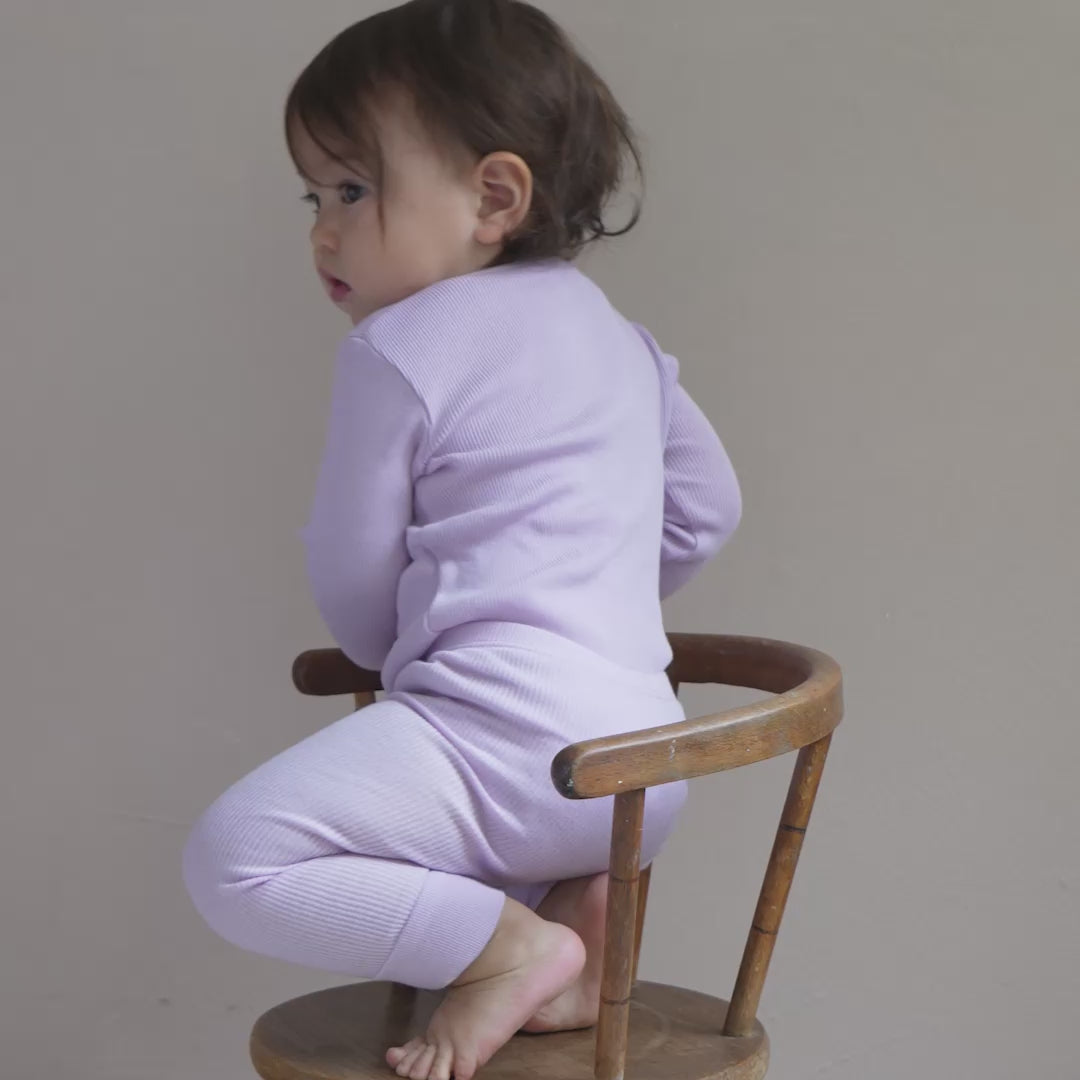 minimalisma Fame - Baby organic cotton leggings Leggings / pants for babies Lilac