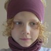 minimalisma Asterix - Children's wool headband Bib / Hairband / Acc Bordeaux Stripes
