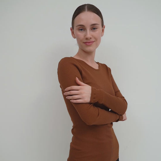 minimalisma Gerda Blouse for women Chocolate