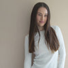 minimalisma Nova - Women's organic cotton long sleeve top Blouse for women White