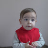 minimalisma Ilaf - Children's wool/cashmere knitted neck warmer Bib / Hairband / Acc Red