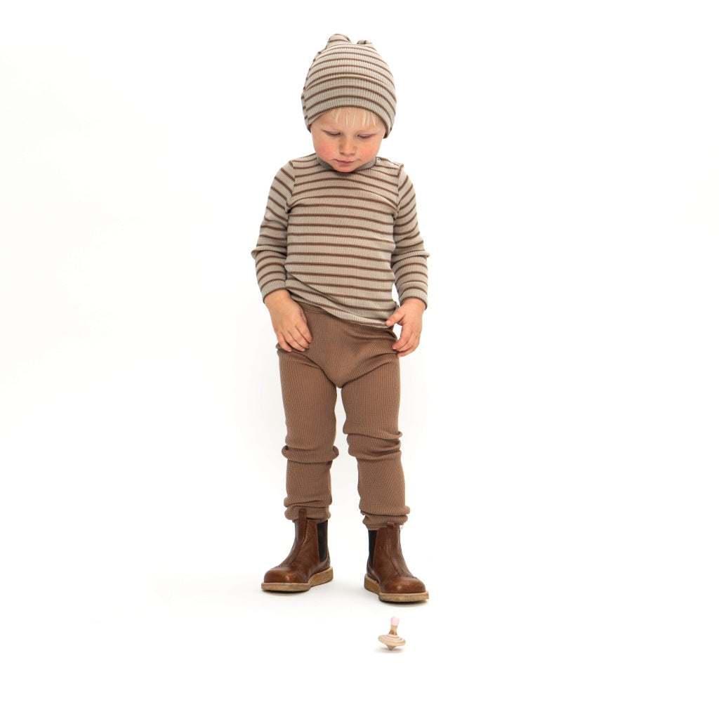 minimalisma Arona 0-6Y Leggings / pants for babies and kids Walnut