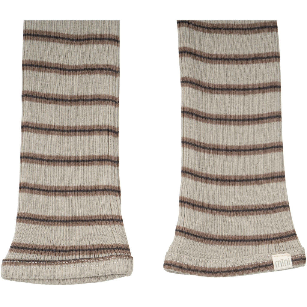 minimalisma Arona 0-6Y Leggings / pants for babies and kids Winter Fog Stripes